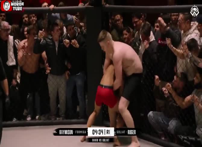 Video: David versus Goliath (Raymison Formiga vs Roger Dalet)